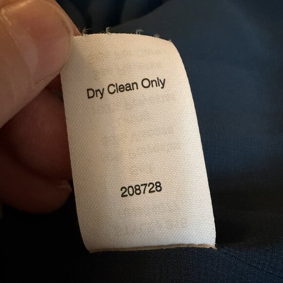 CAbi #916 Blue Grey Plaid Court Shawl Collar POCKETS Jacket size 12 Careerwear - Picture 9 of 10